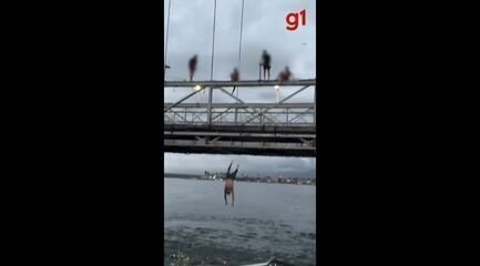 MC Kauan Salta de Ponte Suspensa em São Vicente e Vídeo Viraliza - Imagem do artigo original
