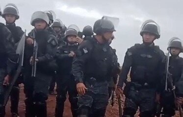 Tropa de Choque Retira Indígenas em Fazenda de Caarapó - Imagem do artigo original