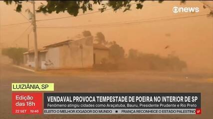 Extremos Climáticos em SP: Capital com Chuva, Interior com Areia - Imagem do artigo original