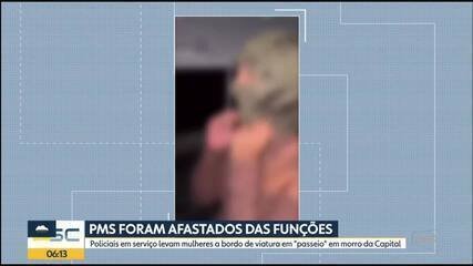 PMs afastados em SC: policiais filmados com mulheres - Imagem do artigo original