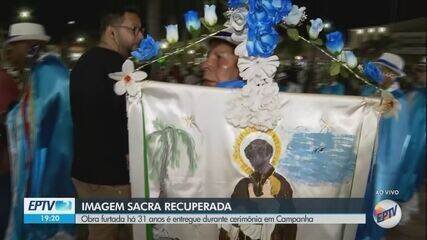 Imagem de Santo Elesbão é recuperada após 31 anos em Campanha - Imagem do artigo original