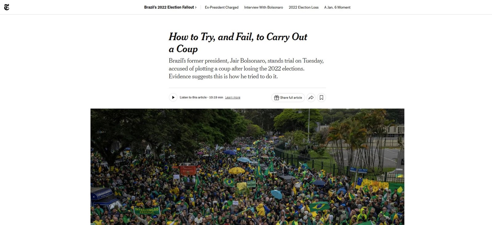 Julgamento de Bolsonaro: Imprensa Internacional Destaca ‘Plano Sinistro’ e Envolve Tema Global - Imagem do artigo