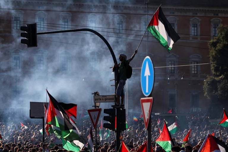 Atos Pró-Palestina Europa após Flotilha Gaza Interceptada - Imagem do artigo original