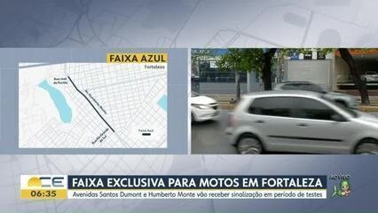 Fortaleza testa faixa exclusiva para motos em quatro avenidas - Imagem do artigo original