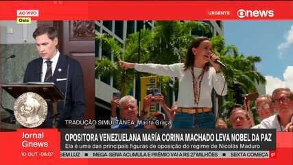María Corina Machado Vence Nobel da Paz 2025: Reação Surpresa - Imagem do artigo original