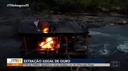 Polícia apreende ouro e destrói garimpo ilegal no TO - Imagem do artigo original