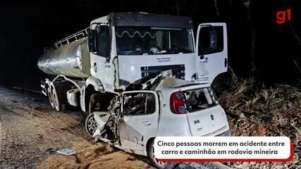 Acidente Fatal na MGC-135 em Mirabela Deixa Cinco Mortos - Imagem do artigo original