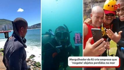 Mergulhador Resgata Objetos Perdidos nas Águas do RJ - Imagem do artigo original