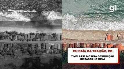 Avanço do Mar Destrói Casas e Ameaça Litoral da Baía da Traição na PB - Imagem do artigo original