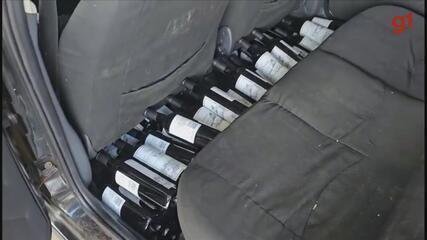 PRF apreende mais de 200 garrafas de vinho argentino na BR-153 - Imagem do artigo original