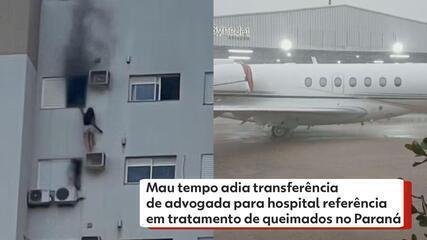Advogada Queimada: Mau Tempo Adia Transferência Hospitalar no PR - Imagem do artigo original