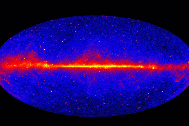 Matéria escura: cientistas avançam na detecção via raios gama - Imagem do artigo original