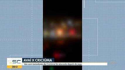 Ataque Torcedores Criciúma BR-101: Van Alvo Pós-Jogo - Imagem do artigo original