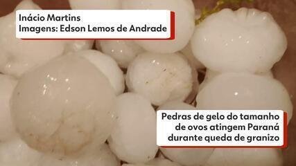 Granizo Paraná: Pedras de Gelo do Tamanho de Ovos Assustam Moradores - Imagem do artigo original