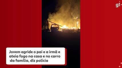 Jovem agride pai, irmã e incendeia casa e carro no PR - Imagem do artigo original