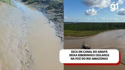 Seca Extrema na Foz do Amazonas Volta a Isolar Ribeirinhos no Amapá - Imagem do artigo original