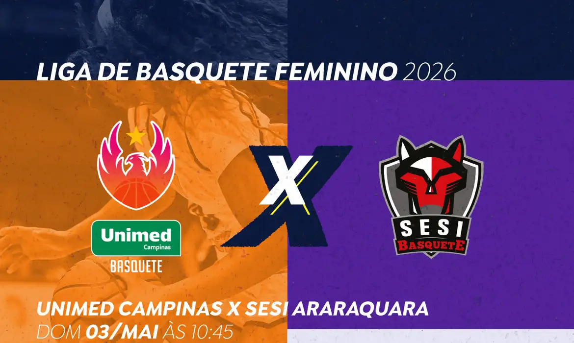 TV Brasil transmite LBF: Unimed Campinas X Sesi Araraquara - Imagem do artigo original