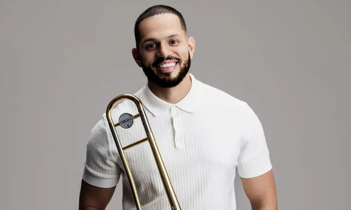 Trombonista Felipe Brito Brilha no Jazz Livre Rádio MEC - Imagem do artigo original