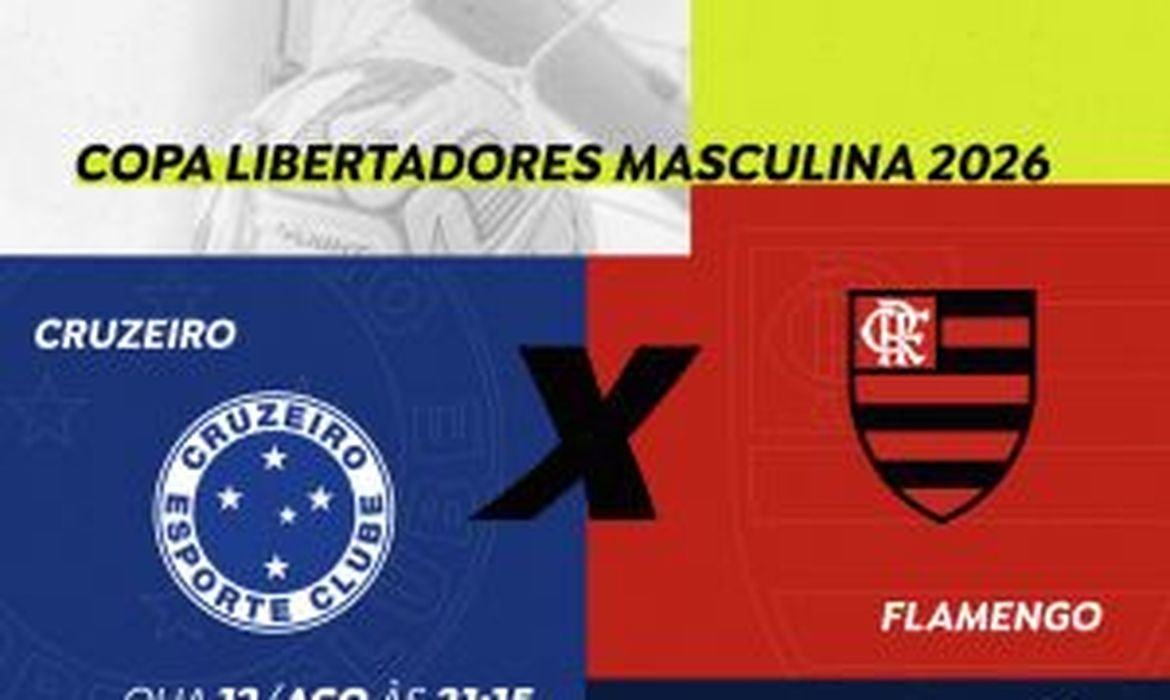 Rádio Nacional transmite Cruzeiro x Flamengo na Libertadores 2026 - Imagem do artigo original