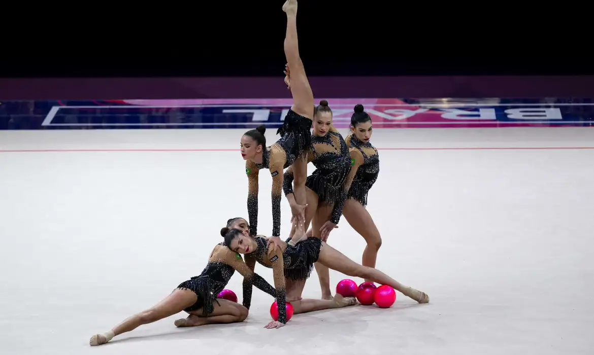 Ginástica Rítmica Brasil conquista bronze e vaga Los Angeles 2028 - Imagem do artigo original