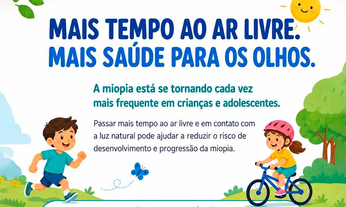 Miopia em Crianças: Alerta sobre Telas e Luz Natural - Imagem do artigo original