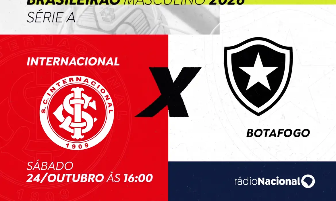 Rádio Nacional transmite Internacional x Botafogo neste sábado - Imagem do artigo original